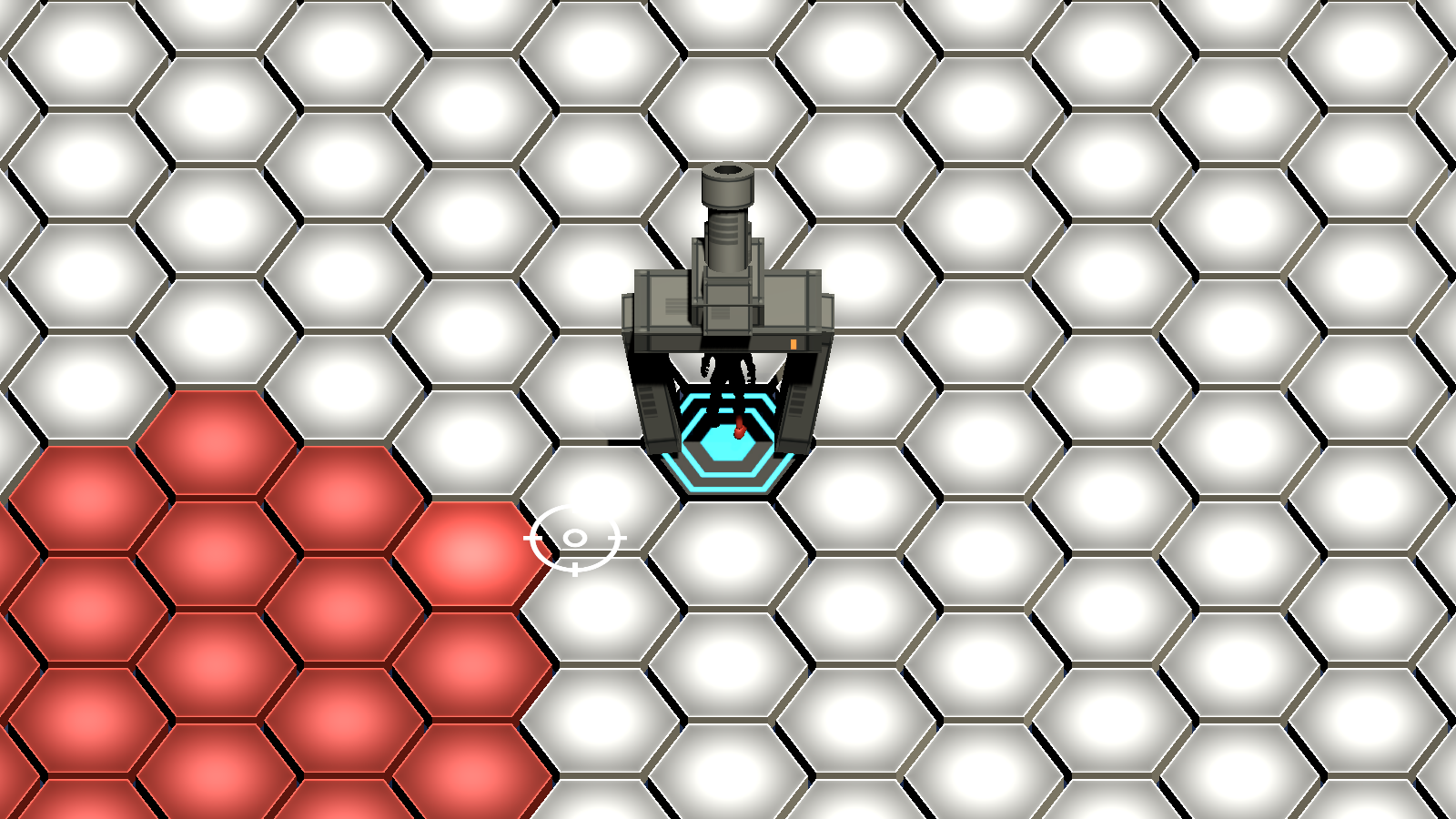 Cannon: enter the central passage and stay on its capture tile.